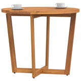 Garden Dining Table Round 90x75 cm Solid Wood Acacia 4108134