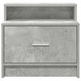 Bedside Cabinets with Drawer 2 pcs Concrete Grey 51x31x47 cm 858675