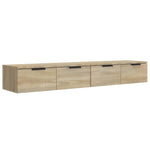 Wall Cabinets 2 pcs Sonoma Oak 68x30x20 cm Engineered Wood 3115894