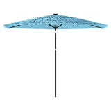 Garden Parasol with Steel Pole Blue 288x288x225 cm 4005106