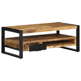 Coffee Table 90x50x36 cm Solid Rough Wood Mango 4013557