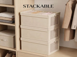 4pcs Folding Storage Box Wardrobe Organizer Clothes Storage Boxes Foldable Bags 19930228