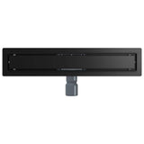 2 in 1 Shower Drain Black 60 cm Stainless Steel 304 42015944