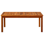 ZNTS Garden Coffee Table 110x60x45 cm Solid Acacia Wood 316401