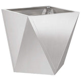 Planter 2 pcs Silver 40 x 40 x 40 cm Stainless Steel 883831