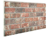 Wall Panels 10 pcs Dark Brown and Grey 100 x 50 cm EPS Foam 332922
