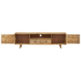 TV Cabinet 140x30x40 cm Solid Mango Wood 249856
