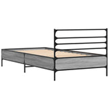 Bed Frame without Mattress Grey Sonoma 90x190 cm Single 845630
