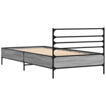 ZNTS Bed Frame without Mattress Grey Sonoma 90x200 cm 845585