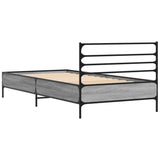 ZNTS Bed Frame without Mattress Grey Sonoma 90x200 cm 845585