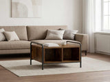 Coffee Table Smoked Oak 50 x 49 x 41 cm Engineered Wood 8013592