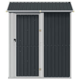 Garden Shed Anthracite 192x152.5x237 cm Galvanised Steel 364531
