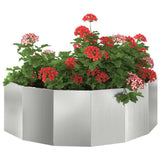 Planter Silver 120 x 60 x 35 cm Galvanised Steel 883687