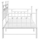 Daybed Frame White 107 x 203 cm Steel 42002683