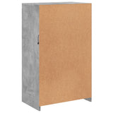 Side Cabinet with LED Lights Concrete Grey Engineered Wood 836626