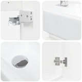 Bathroom Vanity Unit with Tap White 45.5 x 25.5 x 84 cm 889481