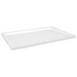 Shower Base Tray with Dots White 80x120x4 cm ABS 148901