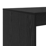 Desk with Shelf Black Oak 108 x 55 x 103.5 cm Engineered Wood 869459