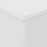 Magazine Rack with Shelf White 70 x 41 x 126 cm Engineered Wood 899527