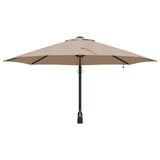 Garden Parasol Taupe 248 x 248 x 148 cm Polyester and Steel 42003246