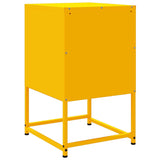 ZNTS Bedside Cabinets 2 pcs Mustard Yellow 36x39x60.5 cm Steel 846465