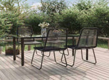 5 Piece Garden Dining Set Black 3156504