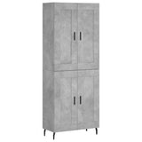 Highboard Concrete Grey 69.5x34x180 cm Engineered Wood 3199701