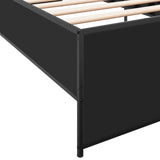 Bed Frame without Mattress Black 90x190 cm Single 845246