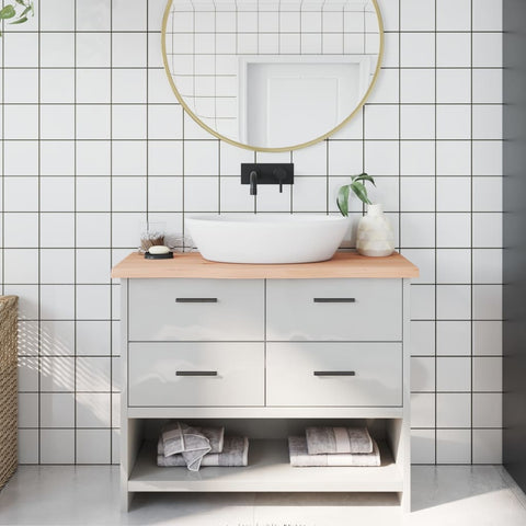 Bathroom Countertop 100x30x cm Untreated Solid Wood 3156030