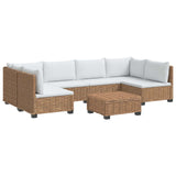 7 pcs Rattan Lounge Set with Cushions GENDT Natural Rattan 3429868