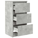 Sideboard Concrete Grey 37.5x35x76 cm Engineered Wood 861727