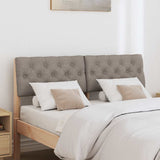 Upholstered Headboard Taupe 120 cm Solid Pine Wood 879187