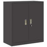 Storage Cabinet 2 pcs Black 80 x 40 x 160 cm Steel Lockable 3438729