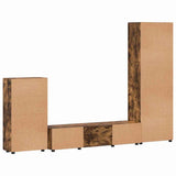 TV Cabinet Set FLORIN 3 pcs Smoked Oak Engineered Wood 3397959