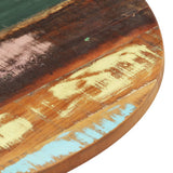Table Top Multicolour Solid reclaimed wood 40 cm diameter 286036