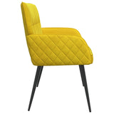 2 Seater Sofa with Metal Legs 2-Seater Yellow Velvet 42051058