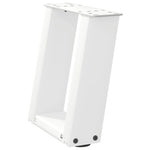 ZNTS Coffee Table Legs U-Shaped 2 pcs White 30x cm Steel 4012737