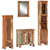 4 Piece Bathroom Furniture Set Solid Wood Reclaimed 352785