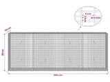 Gabion with 5 mm Wire and 5x2.5 cm Mesh 200x30x100 cm 3463678