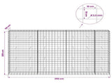 Gabion with 3.5 mm Wire and 10x10 cm Mesh 350x50x200 cm 3463345