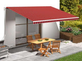 Awning Orange and brown Polyester with PU coating 450x300 cm 145725