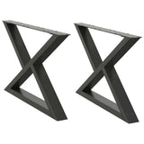 Coffee Table Legs 2 pcs Anthracite 70x cm Steel 4012714