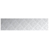 ZNTS Aluminium Checker Plates 4 pcs Anti-Slip 80x20 cm 4104262