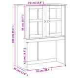 Dresser Top "VIGO" 78x30x100 cm Solid Wood Pine 353205