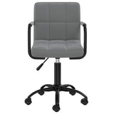 Swivel Office Chair Dark Grey Velvet 334711