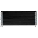 Garden Planter Black 100x50 cm Solid Wood Pine 3295392