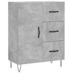 Highboard Concrete Grey 69.5x34x180 cm Engineered Wood 3189441