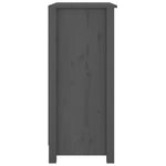 Sideboard Grey 70x35x80 cm Solid Wood Pine 813766
