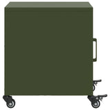 Bedside Cabinet Olive Green 36x39x43.5 cm Steel 846622