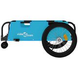 Bike Trailer Blue and Black Oxford Fabric and Iron 94198